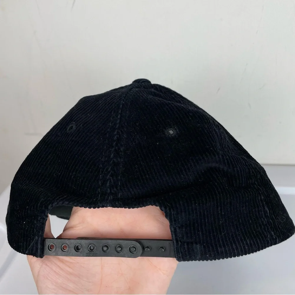 Vtg Cincinnati Bengals Black Corduroy Rope Hat Snapback Sports Hat One Size - Picture 4 of 7